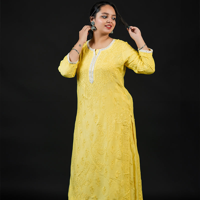 chikankari sharaa set