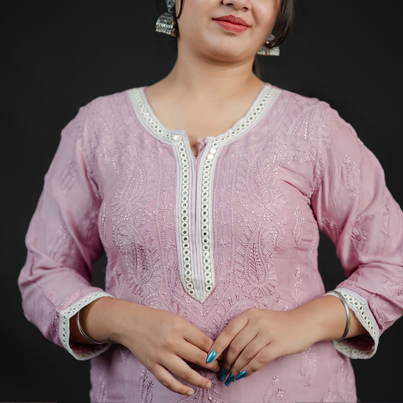 chikankari sharaa set