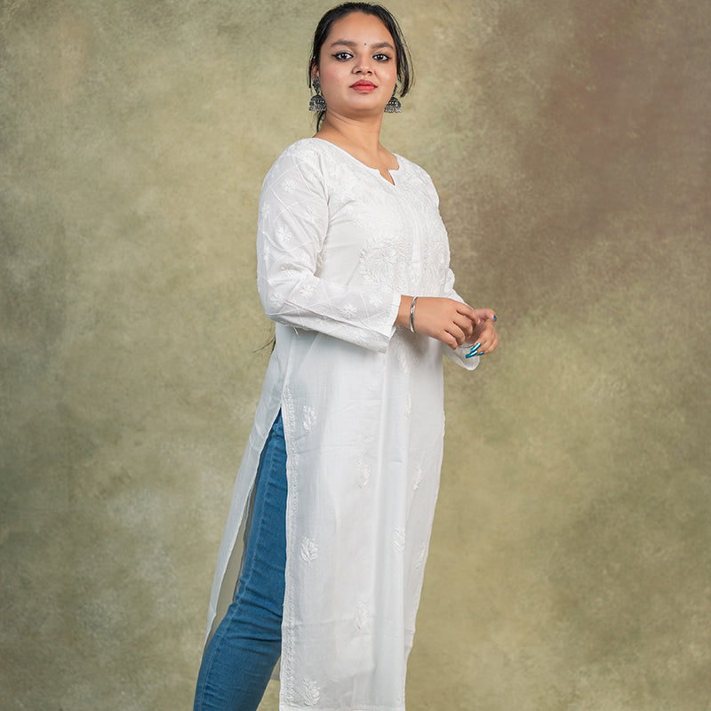 Chandni chikankari  kurta