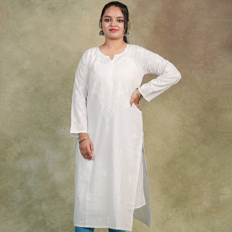 Chandni chikankari  kurta