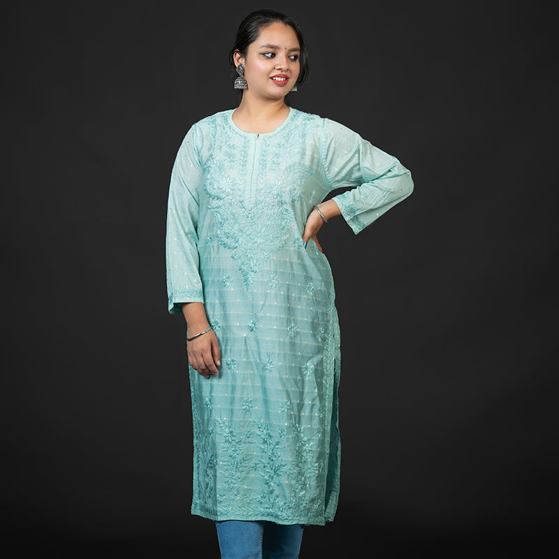 Alizeh Chikankari long kurta