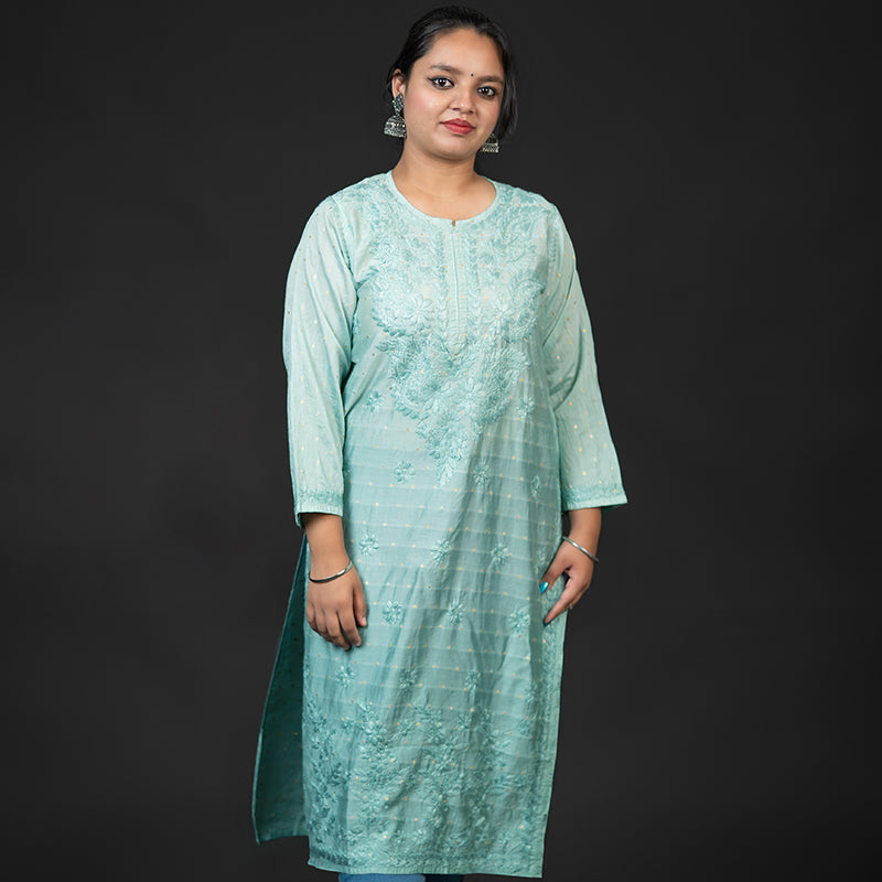 Alizeh Chikankari long kurta